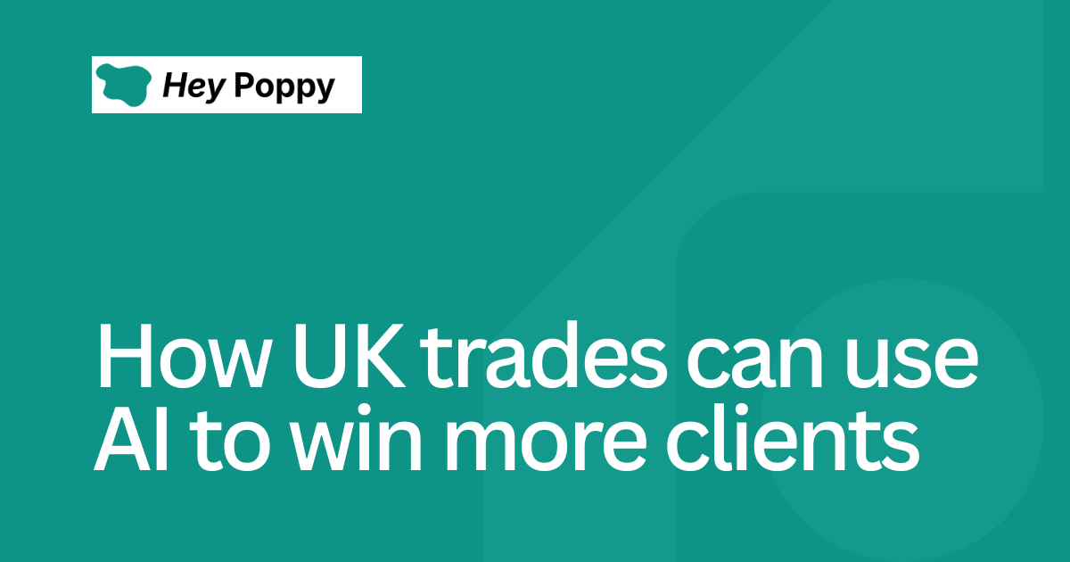 How UK trades can use AI to win more clients